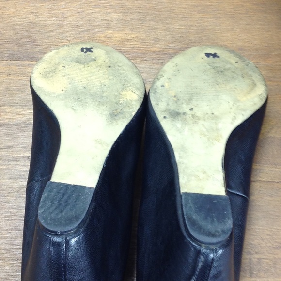 Nickels Black Peep Toe Faux Leather Covere… - Picture 5 of 7
